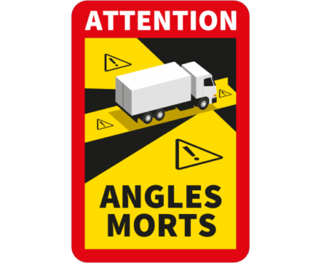Autocollant Angles Morts pour camion