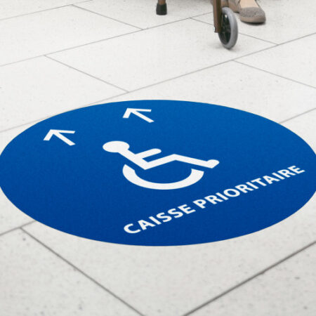 Adhésif antidérapant marquage au sol